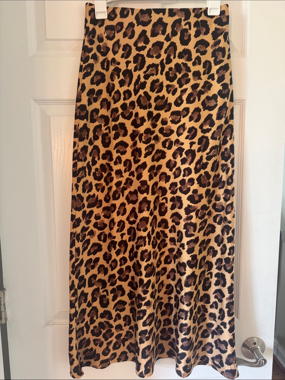 glam Leopard Print Maxi Skirt - Brown & Black